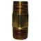 Homeplus+ ATC 1/8 in. MPT X 1/8 in. D MPT Yellow Brass Nipple 3 in. L 6JC126300201014 - alternate 1